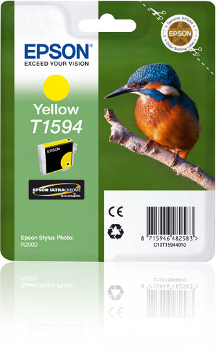 Epson C13T15944010/T1594 Ink cartridge yellow 17ml for Epson Stylus Photo R 2000