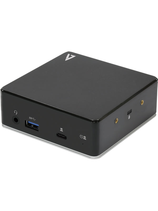 V7 Universal USB-C Docking Station w/ Dual HDMI, 3.5mm Combo Audio, Gigabit Ethernet, 3 x USB 3.1 ports and 85W PD