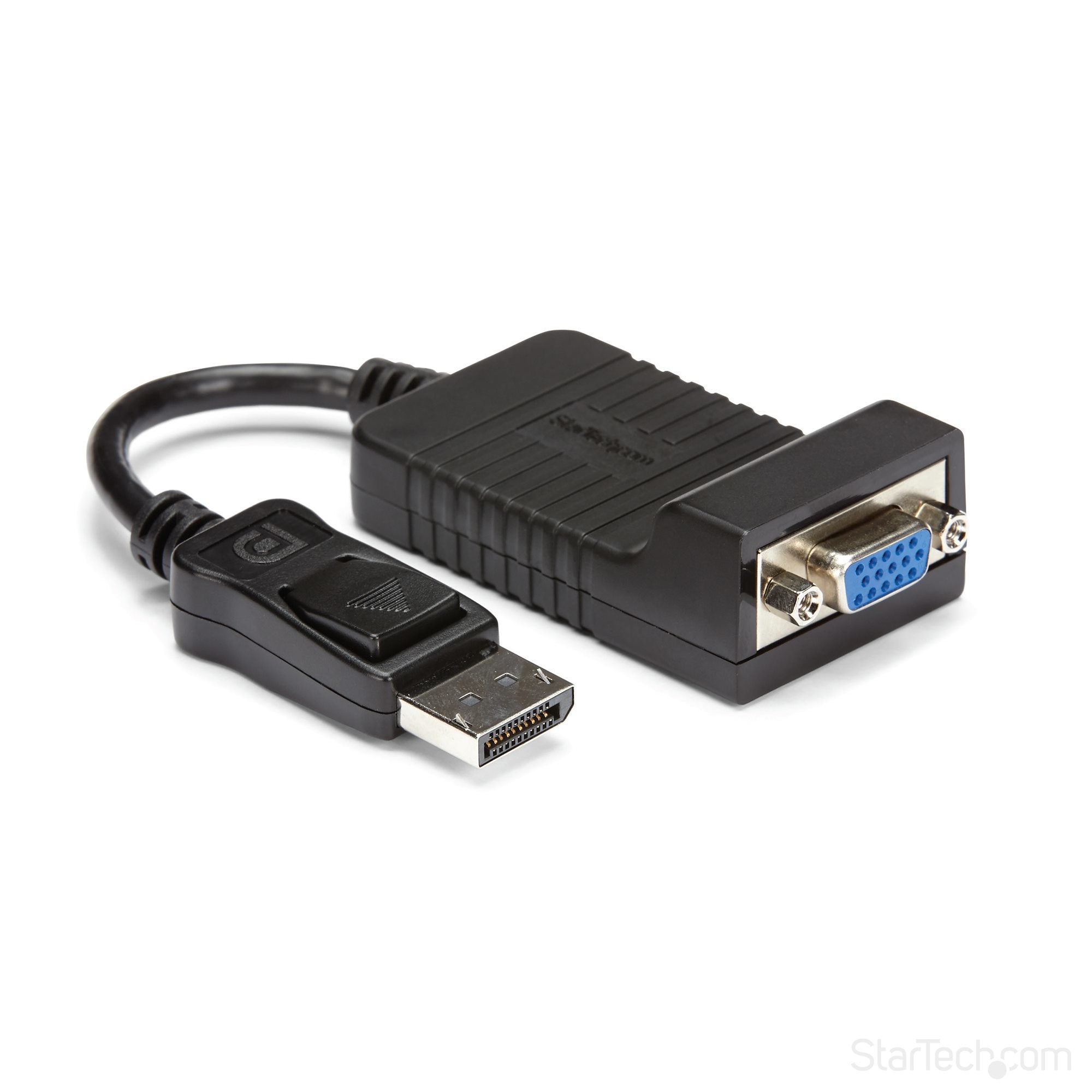 StarTech.com DisplayPort to VGA Adapter - Active DP to VGA Converter - 1080p Video - Durable - DP/DP++ Source to VGA Monitor Cable Adapter Dongle - DP 1.2 to VGA - Latching DP Connector  - Computer Cables - StarTech.com